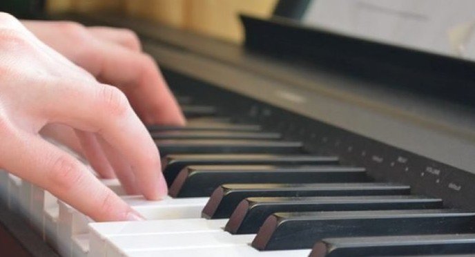 digital piano with weighted keys