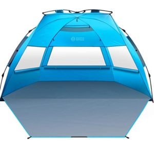 the beach tent for wind